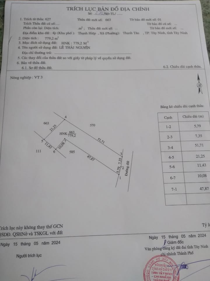 Đất nền Thạnh Tân Tây Ninh 600m² giá 600 triệu - View núi tuyệt đẹp!