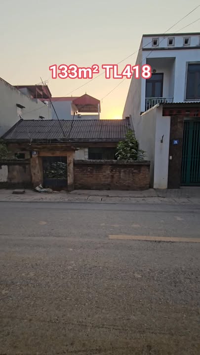 Đất kinh doanh mặt tiền đường TL418 tại Tân Minh, Sóc Sơn - Diện tích 133m², thổ cư đầy đủ!