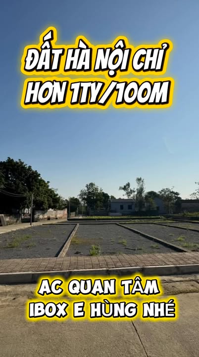 Đất nền Xuân Mai 100m² giá 1 tỷ - Pháp lý rõ ràng, đầu tư sinh lời!