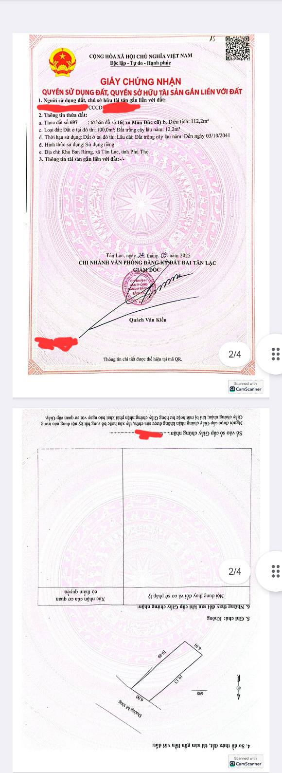 Đất nền xóm Ban, thị trấn Tân Lạc 112m² giá 515 triệu - Cơ hội vàng đầu tư!