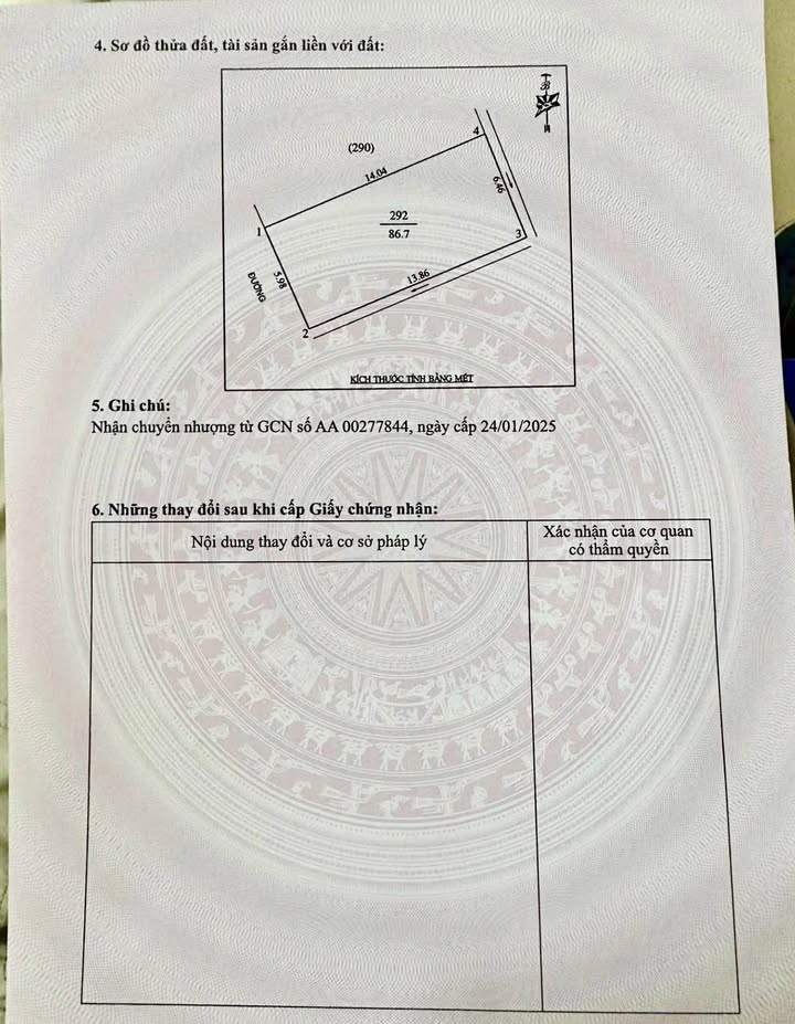 Đất nền Quán Bàu Vinh 87m² giá 4 tỷ - Mặt tiền 6m, vị trí đắc địa!