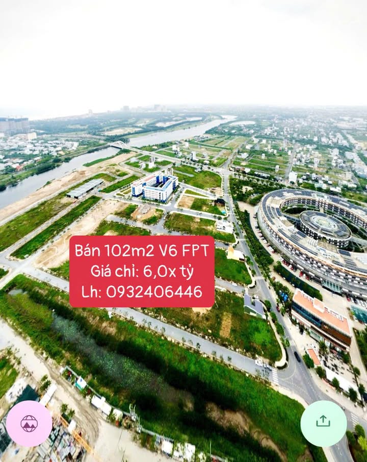 Đất Kinh Doanh 102m² Khu V6 FPT Đà Nẵng Giá 6 Tỷ - Cơ Hội Đầu Tư Hiếm Có!