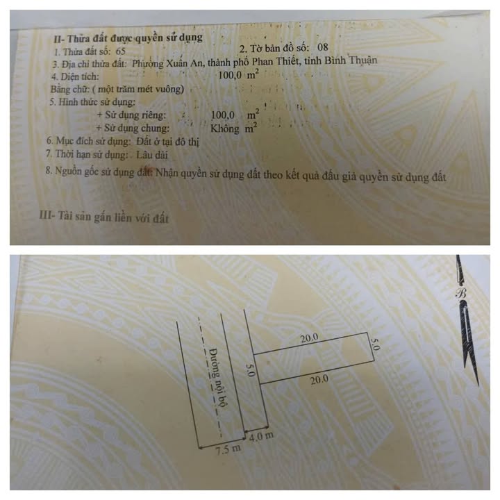 Đất thổ cư 100m² tại KDC Đông Xuân An, Phan Văn Trị giá 3.8 tỷ - Nhanh tay sở hữu!
