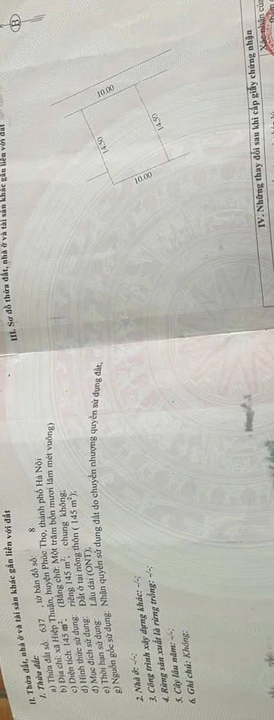 Nhà 3 tầng Hiệp Thuận, Phúc Thọ 145m² giá chỉ 5x triệu - Sẵn sàng ở ngay!