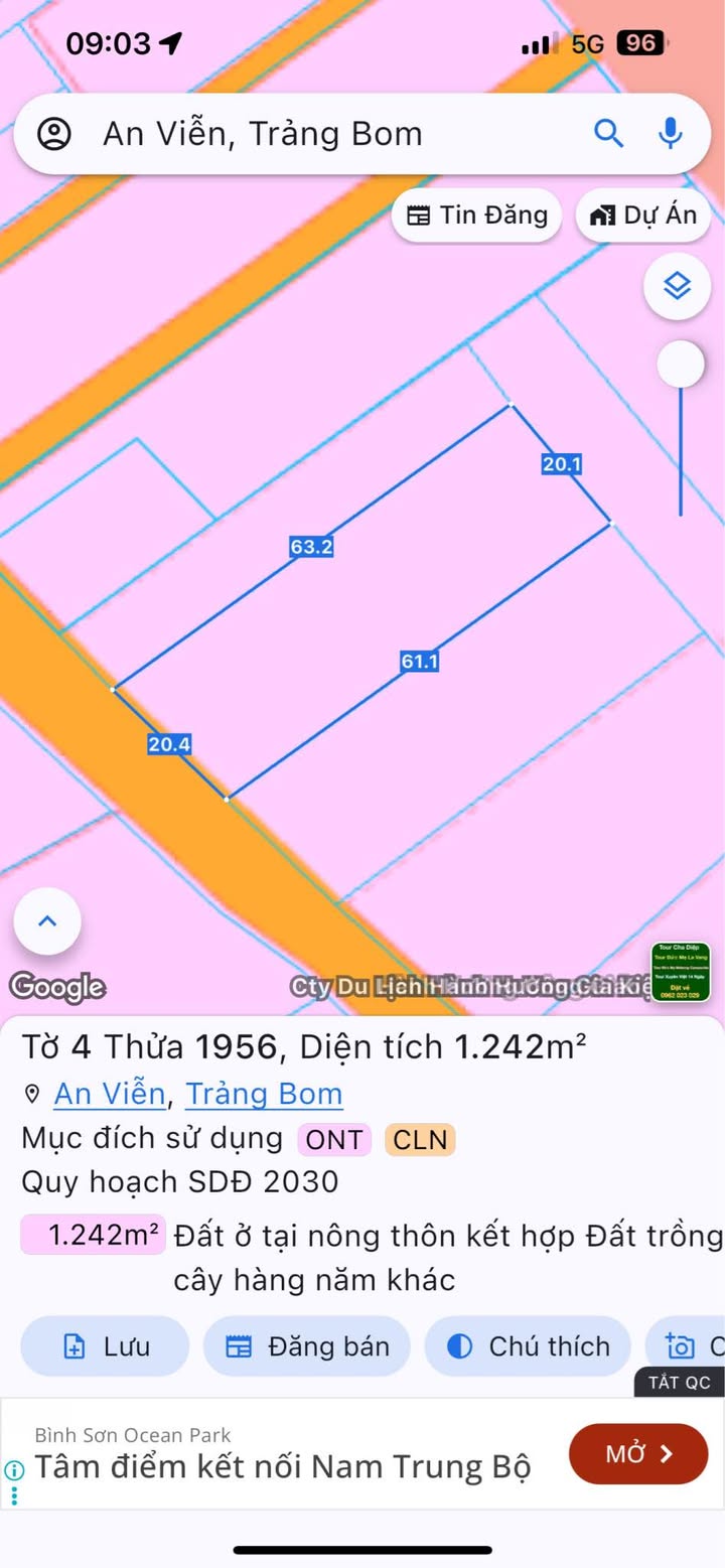 Đất nền mặt tiền Mai Chí Thọ, xã An Viễn, 1200m² - Đầu tư sinh lời ngay!