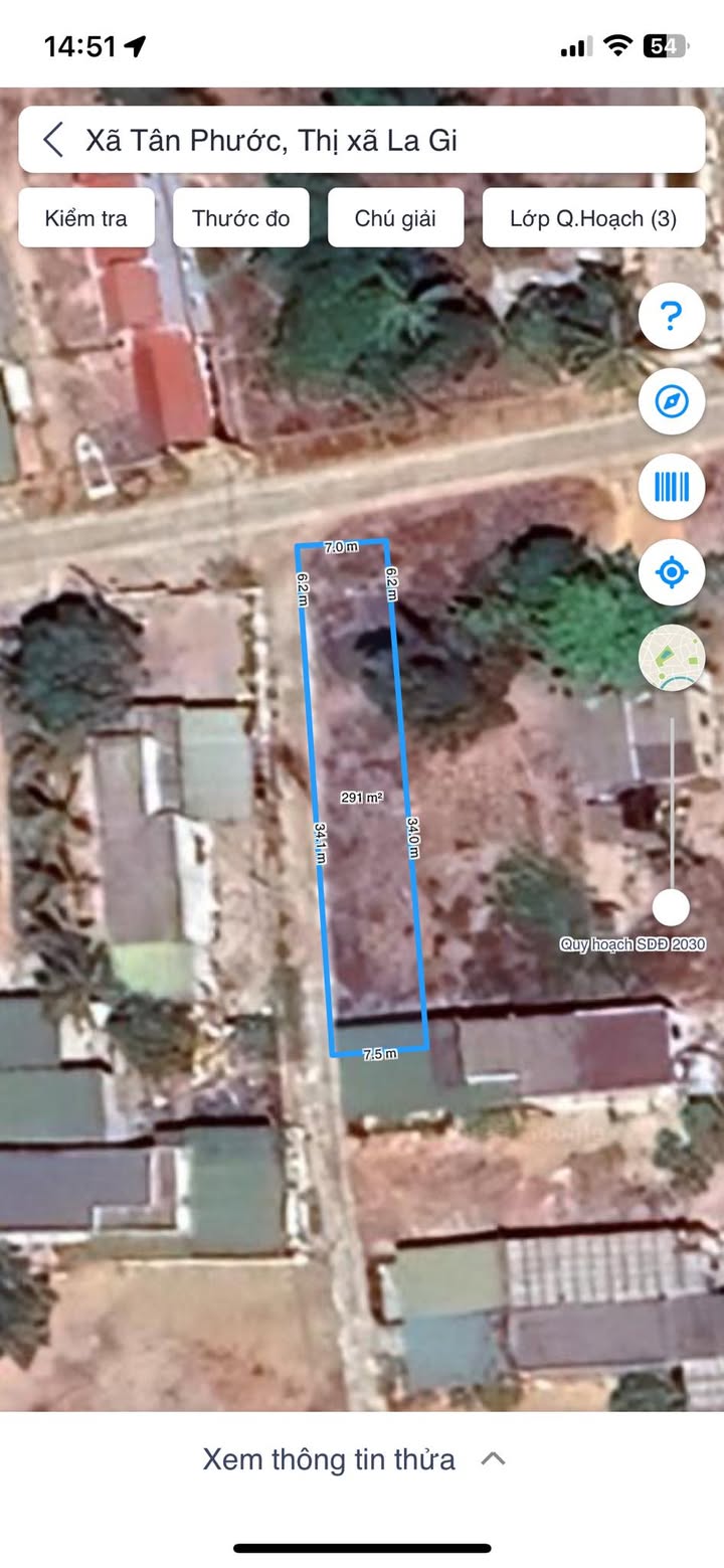 Đất 2 mặt tiền đường Phan Châu Trinh, Tân Phước, La Gi 290m² giá 1 tỷ - Đầu tư sinh lời!