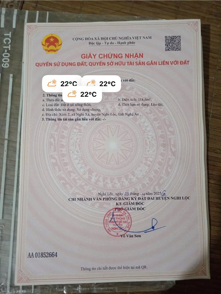 Đất nền xóm 2 Nghi Xá 120m² giá 1.4 tỷ - Đường bê tông 5m, gần trường học!