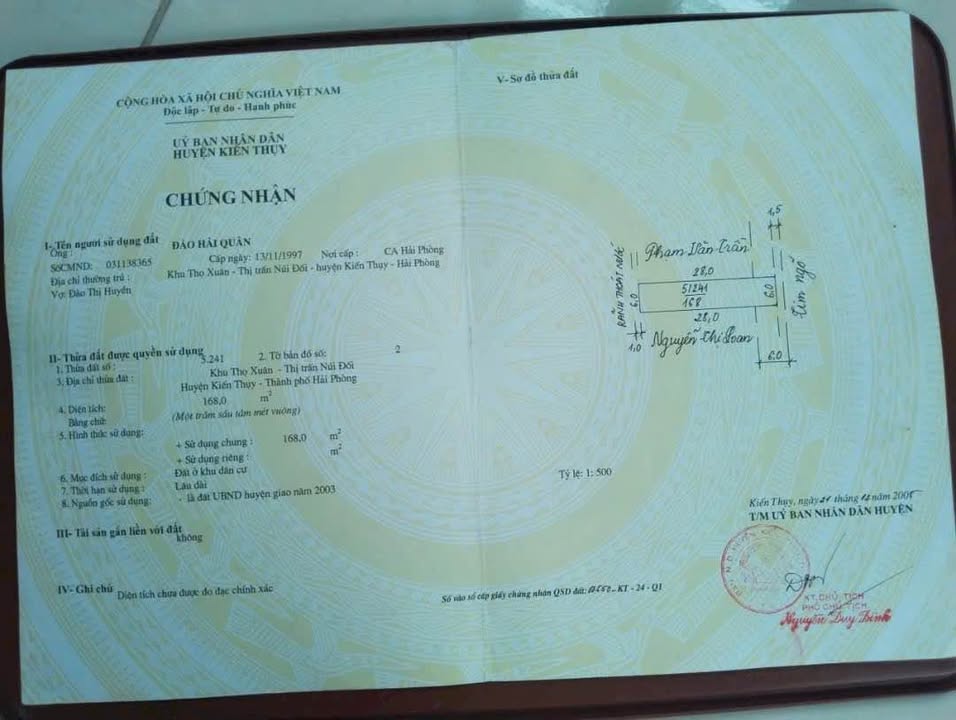 Đất nền Thị Trấn Núi Đối 168m² giá chỉ 1.747 tỷ - Cơ hội đầu tư sinh lời!