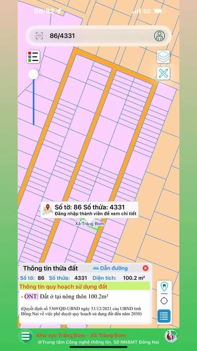 Đất nền đầu tư tại ấp 4 Sông Trầu, Trảng Bom 100m² giá 700 triệu - Đón đầu tiềm năng sinh lời!