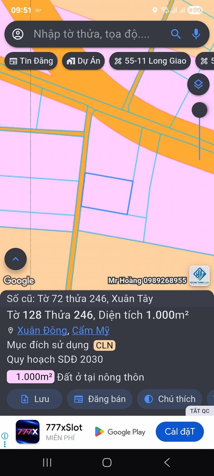 Đất nền 3600m² tại Xuân Tây, Cẩm Mỹ - Giá chỉ 1.1 tỷ, cơ hội đầu tư tuyệt vời!