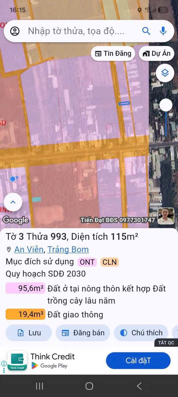 Đất nền An Viễn 115m² giá 1.1 tỷ - Sổ riêng, thổ cư, 2 mặt tiền