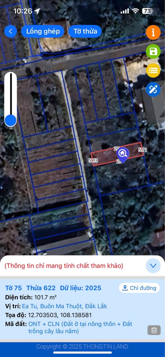 Đất thổ cư Tân An Buôn Ma Thuột 102m² giá 750 triệu - Cơ hội đầu tư tuyệt vời!