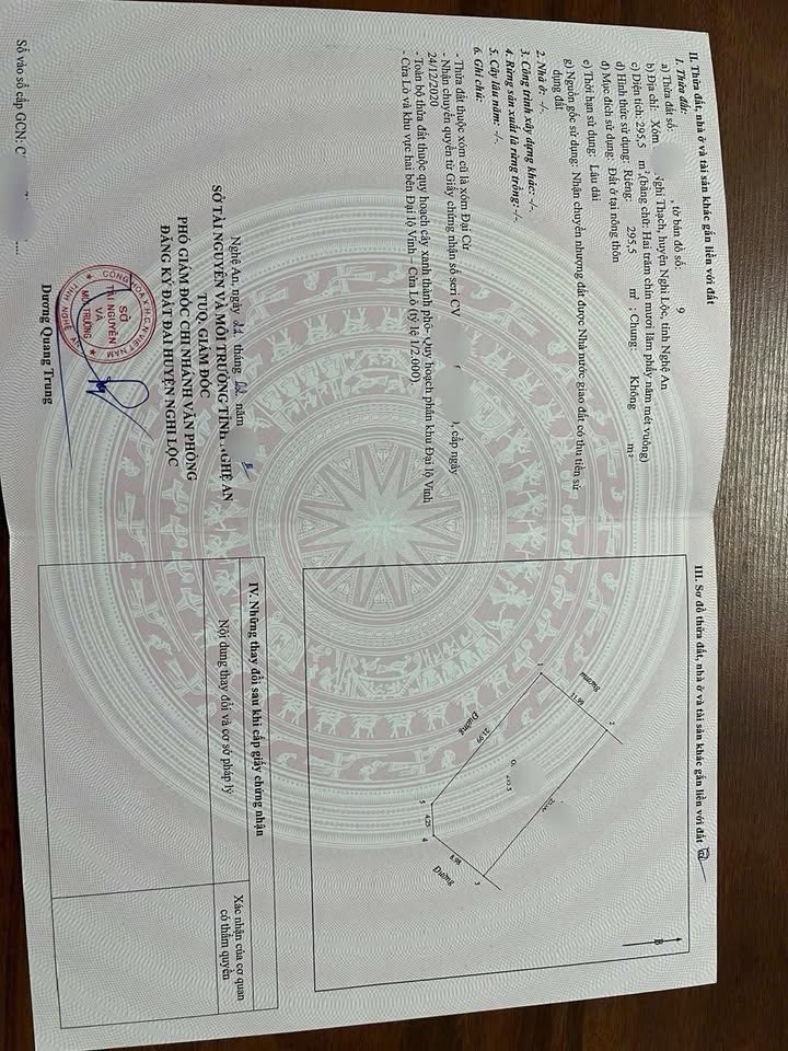 Đất nền góc chính chủ TDC Nghi Thạch 295m² giá chỉ 3-4 tỷ - Cơ hội đầu tư tuyệt vời!