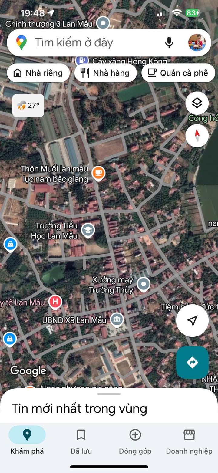 Đất thổ cư thôn Muối, xã Lan Mẫu, Lục Nam 100m² giá chỉ 1 tỷ - Cơ hội đầu tư tuyệt vời!