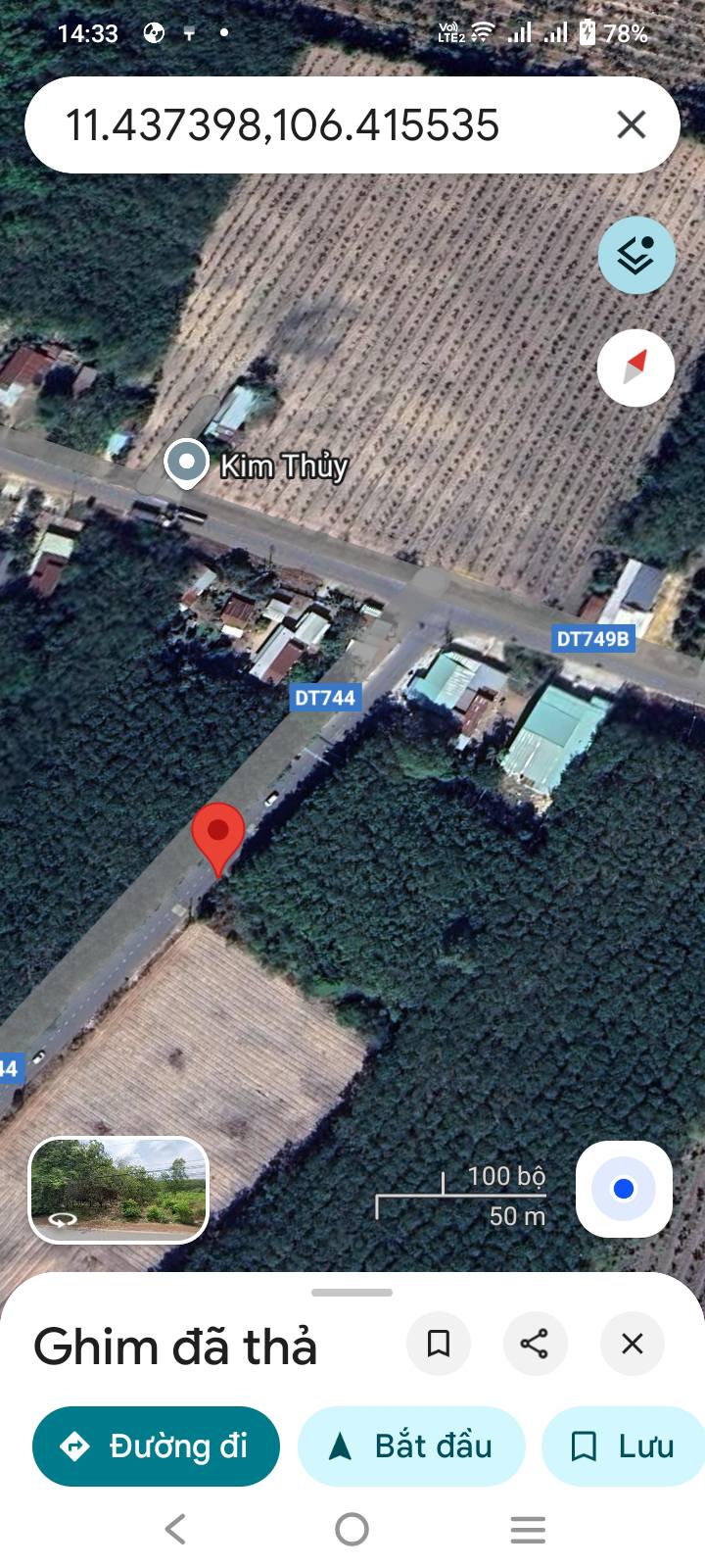 Đất nền mặt tiền Tỉnh lộ DT 744, Dầu Tiếng 580m² chỉ 1,5 tỷ - Kinh doanh sầm uất!