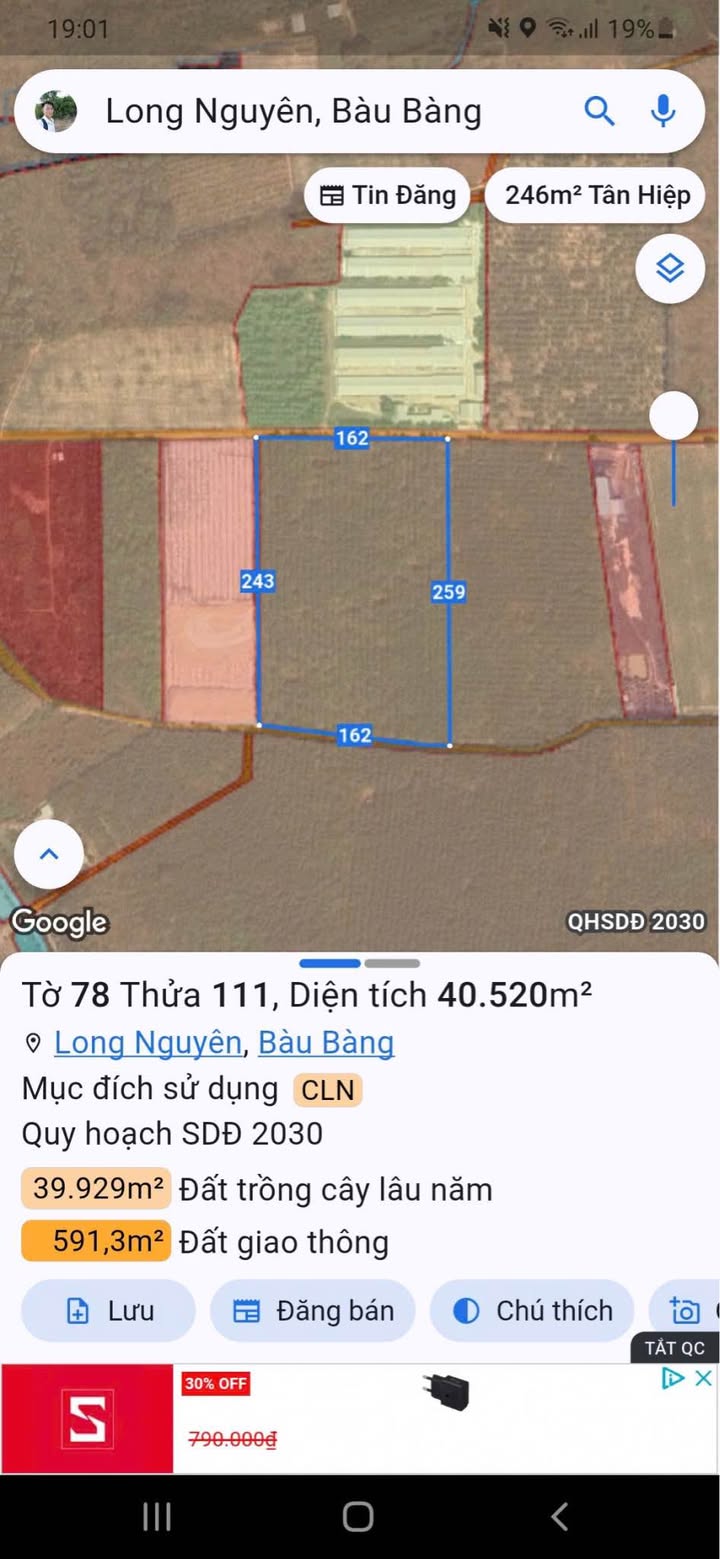 Đất Long Nguyên Bàu Bàng 4ha - Giá thương lượng - Cơ hội đầu tư tuyệt vời!