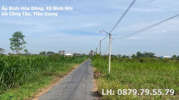 Đất nền mặt tiền đường Đội 9, xã Bình Nhì, Gò Công Tây 219,7m² - Cơ hội đầu tư tuyệt vời!
