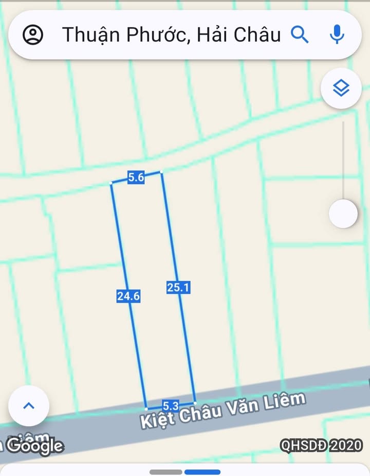 Bán lô đất đường Châu Văn Liêm 134m² giá 6 tỷ - Đầu tư sinh lời tại trung tâm Đà Nẵng!