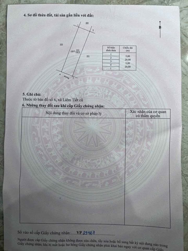 Đất nền Liêm Tiết, Phủ Lý 100m² giá tốt - Sổ đỏ chính chủ, cạnh ga cao tốc Bắc Nam!
