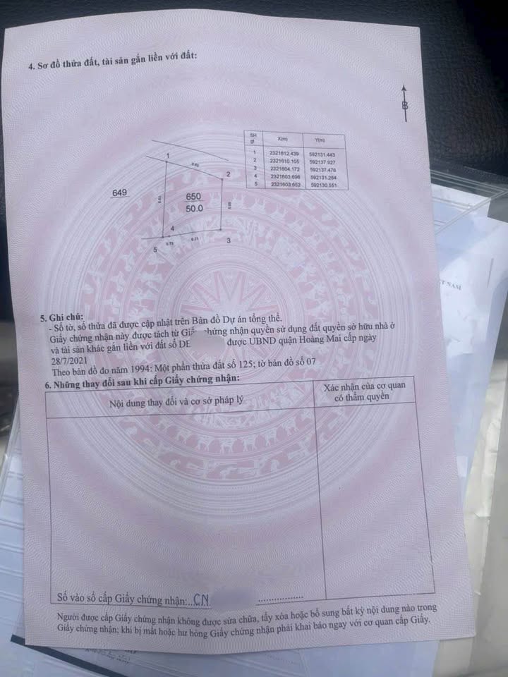 Đất nền đường Nam Dư, Lĩnh Nam, Hoàng Mai, 50m² - Sổ đỏ chính chủ, giá 7.15 tỷ!