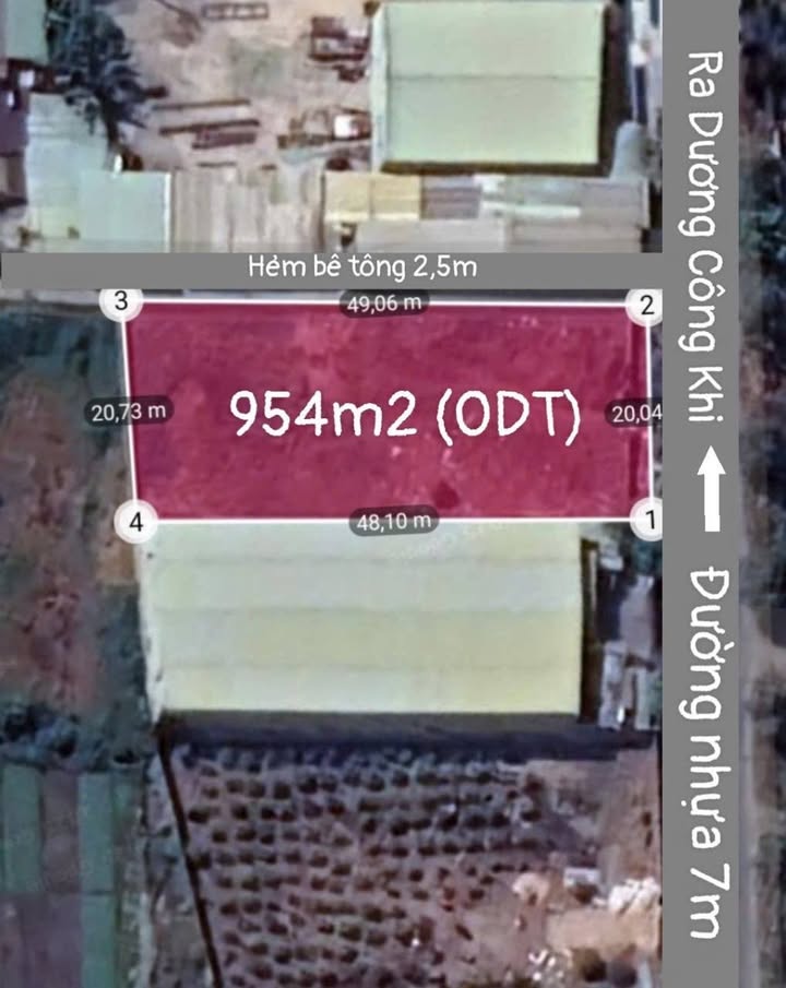 Đất nền Bà Điểm Hóc Môn 954m² giá 20,5 triệu/m² - Đầu tư sinh lời lý tưởng!