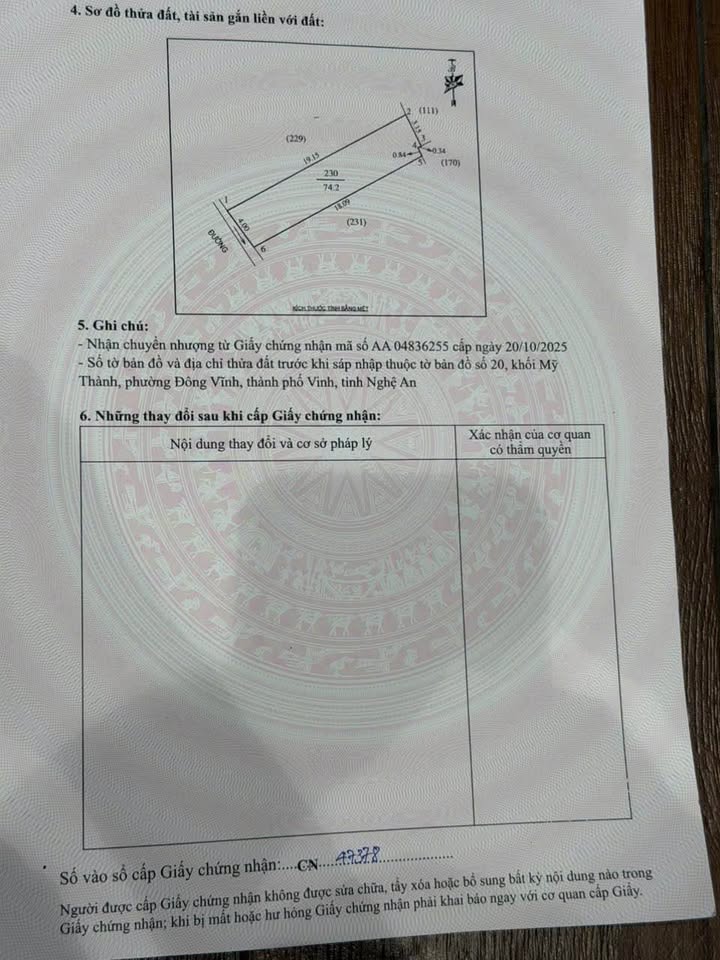 Đất nền Đông Vĩnh Vinh 74m² giá 2 tỷ - Sổ đỏ chính chủ, đường ô tô tránh nhau!