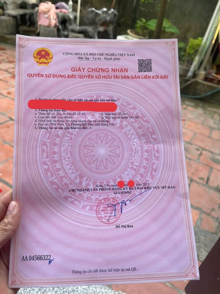 Đất nền TDP Phúc Xá, Mỹ Hào 65m² giá 2 tỷ - Đầu tư sinh lời ngay!