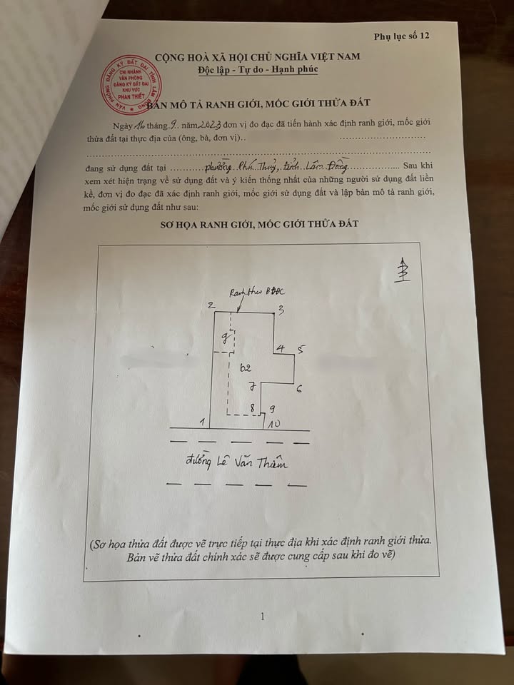 Đất nền Lê Văn Thiêm Phú Thuỷ 99m² giá 3.8 tỷ - Sổ hồng riêng, sang tên ngay!
