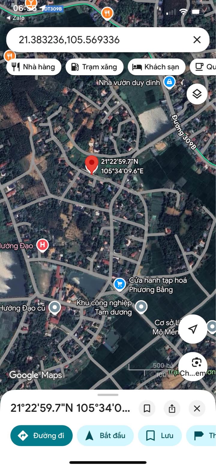 Đất thổ cư Hướng Đạo, Tam Dương 100m² giá chỉ 1 tỷ - Gần khu công nghiệp!