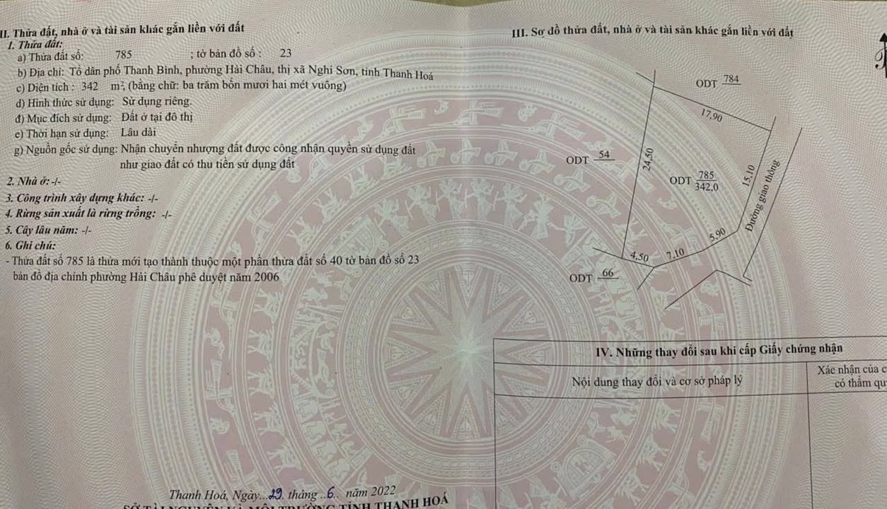 Đất nền 342m² tại TDP Thanh Bình, Ngọc Sơn, giá 1 tỷ - Cơ hội đầu tư tuyệt vời!