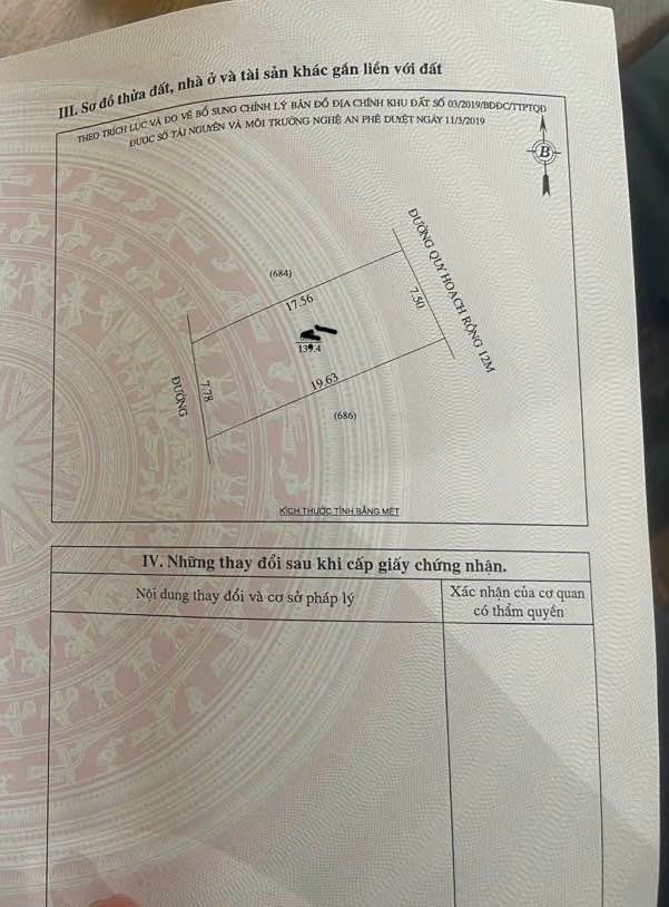 Đất nền Nghi Phú Vinh 139,4m² giá 5 tỷ - Vị trí đắc địa gần trung tâm!