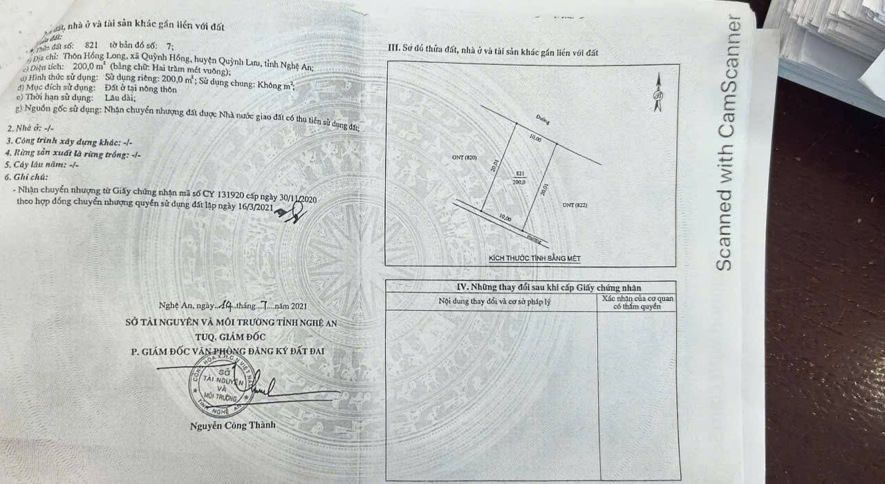 Đất đấu giá Quỳnh Hồng, Quỳnh Lưu 200m² giá 6 tỷ - Đầu tư sinh lời ngay!