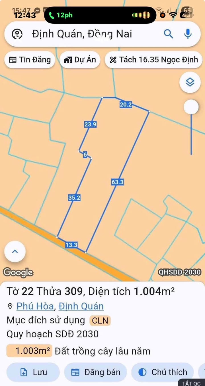 Đất vườn 1 sào tại Phú Hoà, Định Quán - Giá chỉ 399 triệu, chốt nhanh!