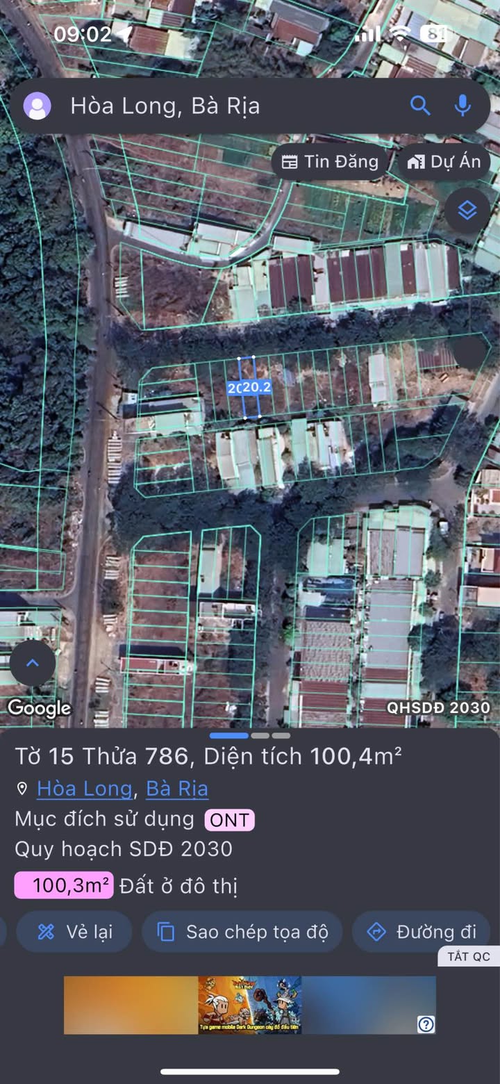 Đất nền Hòa Long Bà Rịa 100m² giá 2.25 tỷ - Vị trí đắc địa, đầu tư sinh lời!