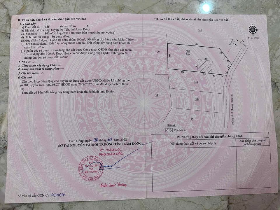 Đất thổ cư Đạ Lây Lâm Đồng 4051m² giá 350 triệu - Cơ hội đầu tư sinh lời!