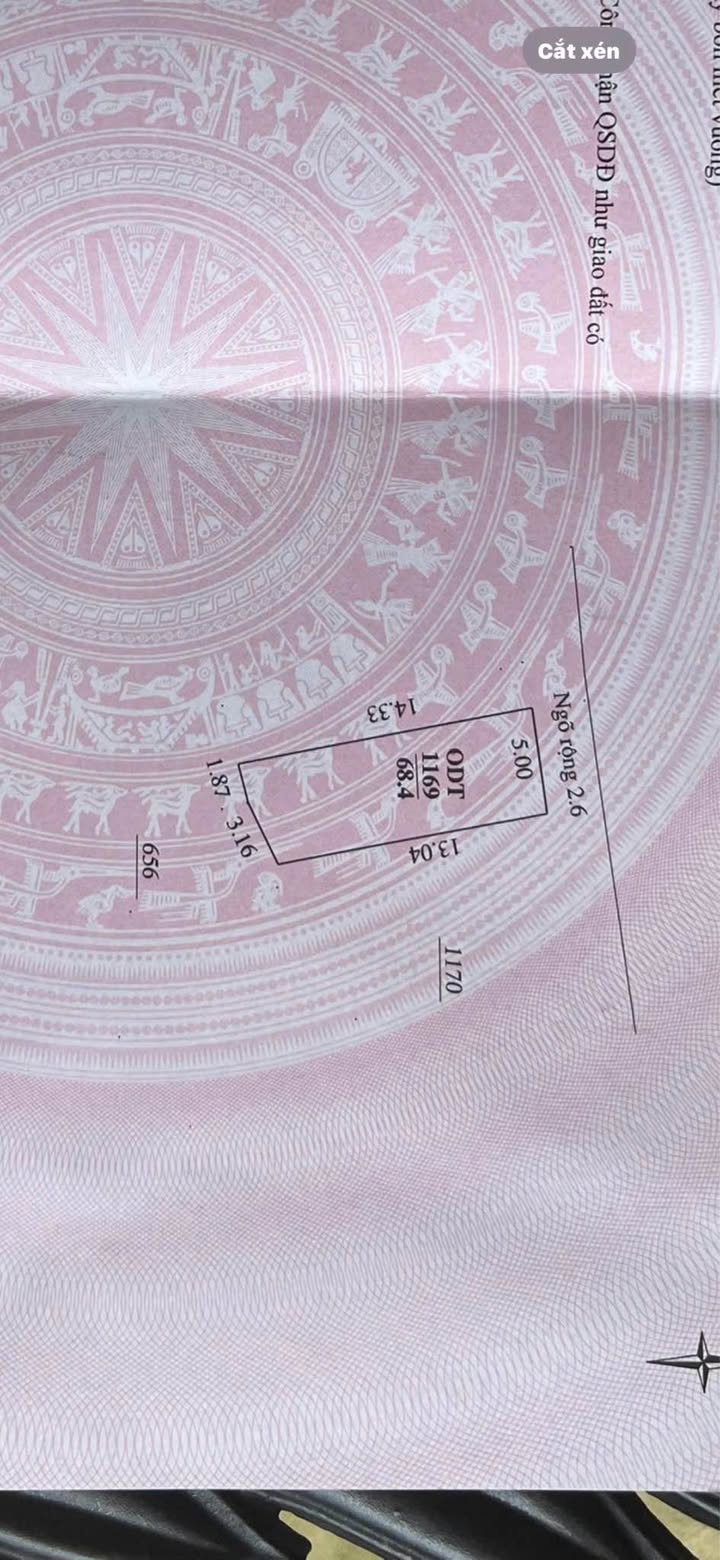 Đất nền Quảng Hưng, Thanh Hóa 68,4m² giá 1,75 tỷ - Cơ hội đầu tư tuyệt vời!