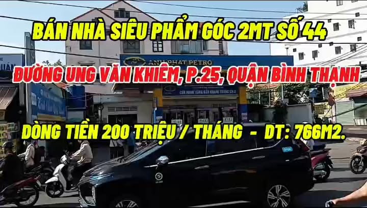 Bán nhà siêu góc 2 mặt tiền Ung Văn Khiêm, Bình Thạnh 766m² - Tiềm năng kinh doanh lớn!