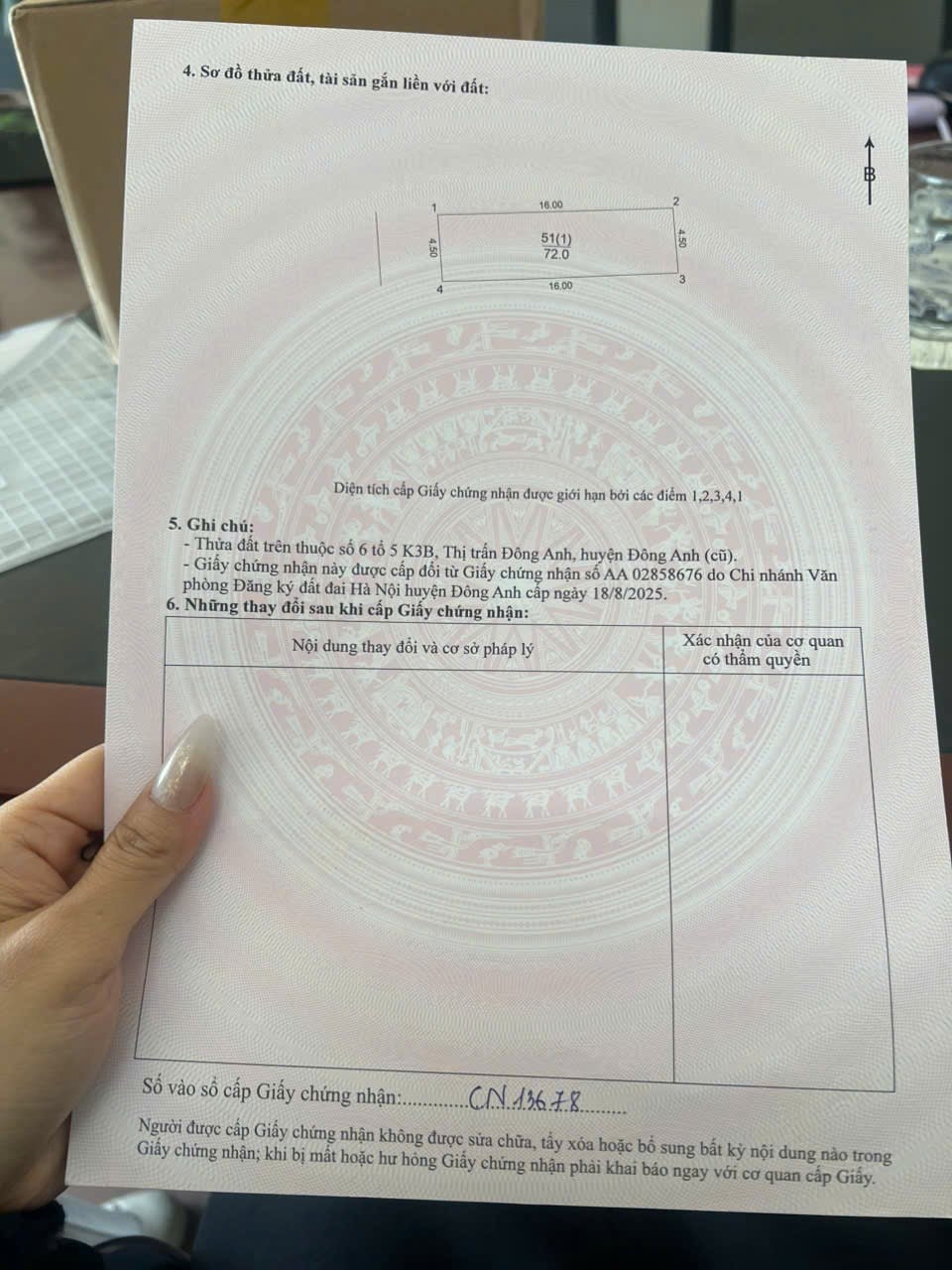 Đất thị trấn Đông Anh 72m² giá 7.2 tỷ - Ô tô tránh, thông bàn cờ