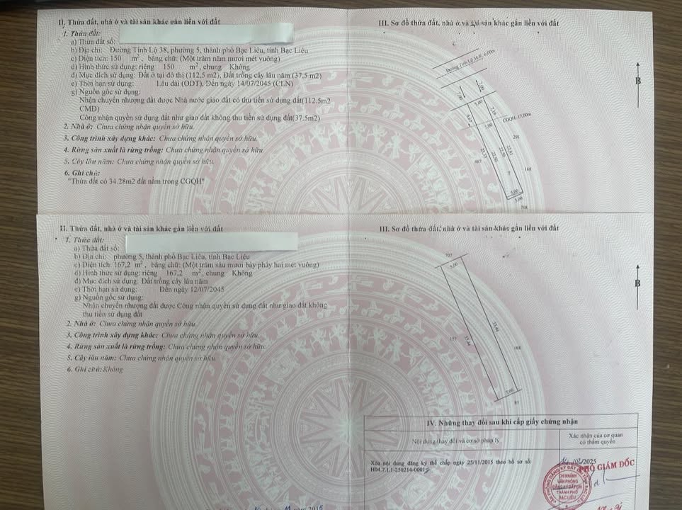 Nhà đường Tỉnh Lộ 38, phường 7, Bạc Liêu 335m² giá 3 tỷ - Phù hợp kinh doanh và làm nhà vườn!