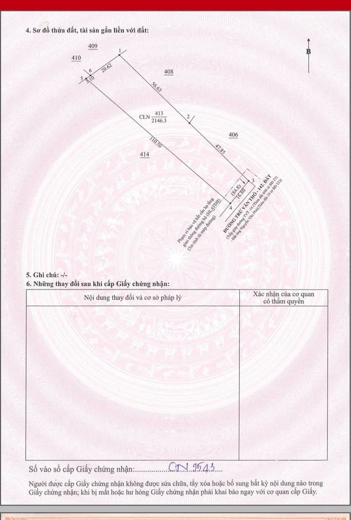 Đất nền Trừ Văn Thố, Bàu Bàng, 2.146m² - Sổ đỏ chính chủ, hỗ trợ ngân hàng 1 tỷ!