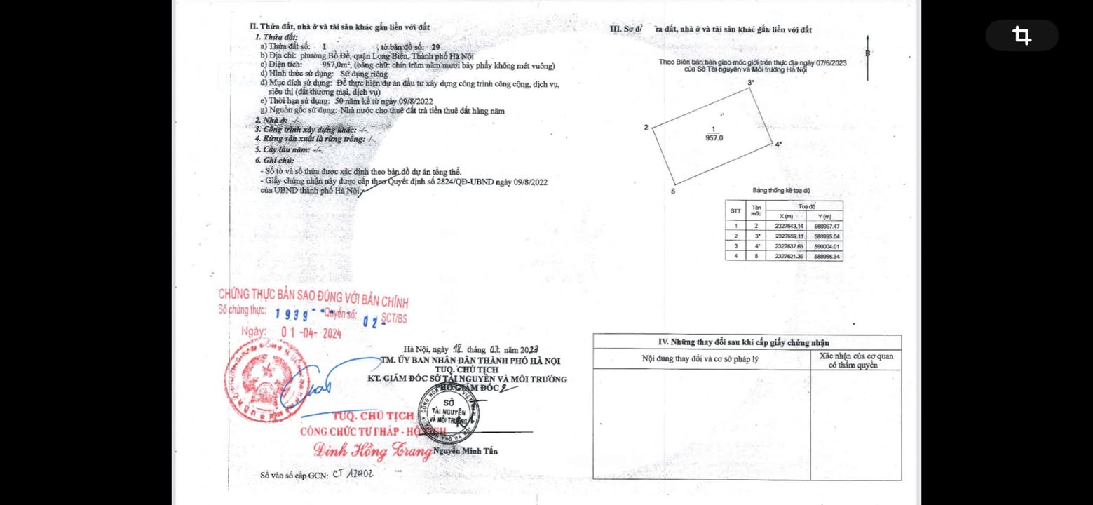 Đất TMDV 3 Mặt Tiền Nguyễn Văn Cừ Long Biên 957m² giá 80 tỷ - Cơ hội đầu tư lý tưởng!
