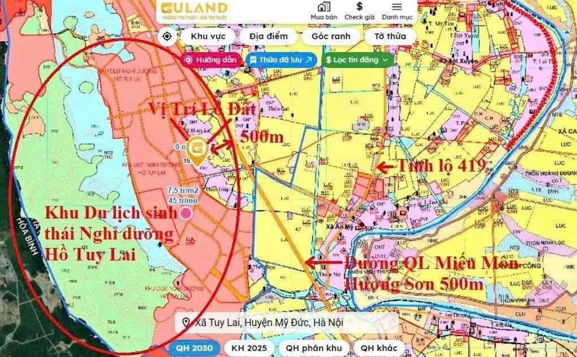 Đất nền Tuy Lai, Mỹ Đức 80,5m² giá siêu rẻ - Đầu tư sinh lời ngay!
