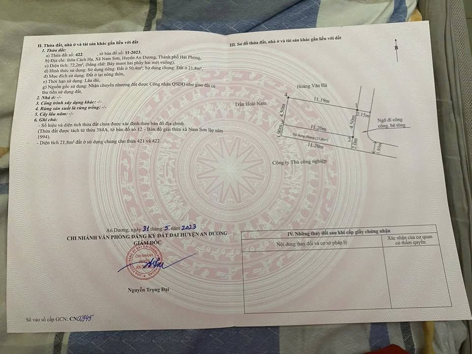 Đất nền giá rẻ tại Nam Sơn, An Dương, Hải Phòng - Chỉ từ 800 triệu!