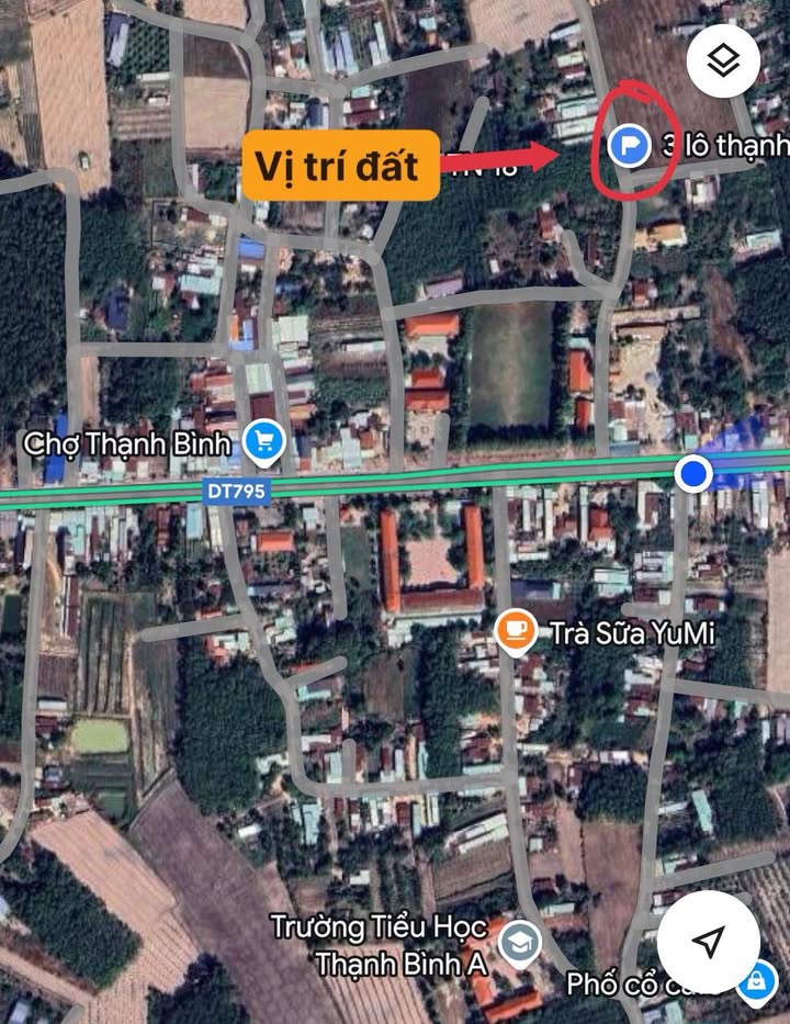 Đất nền xã Thạnh Bình, Tân Biên 270m² giá 400 triệu - Sổ đỏ chính chủ, đầu tư sinh lời!