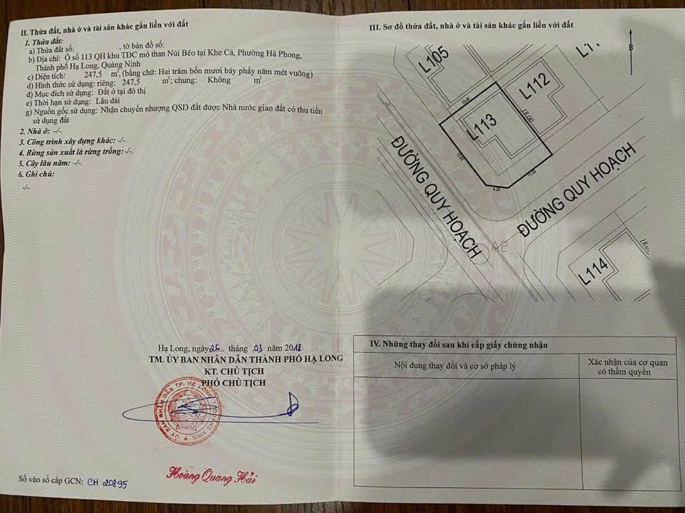 Townhouse góc tại Hà Phong, Hạ Long 247m² - Đầu tư sinh lời hấp dẫn!