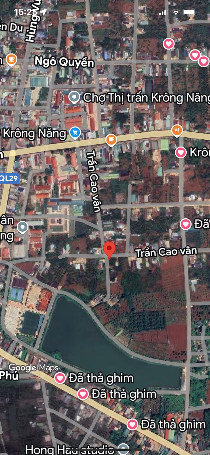 Đất nền đường Trần Cao Vân, Krông Năng 300m² giá 2.625 tỷ - Lô góc 2 mặt tiền thuận lợi!