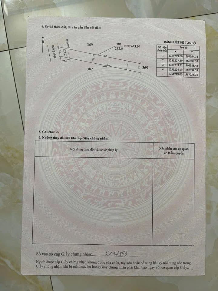 Đất thổ cư Định Thành, Dầu Tiếng 235m² giá chỉ 5xx triệu - Vị trí đắc địa gần trung tâm!