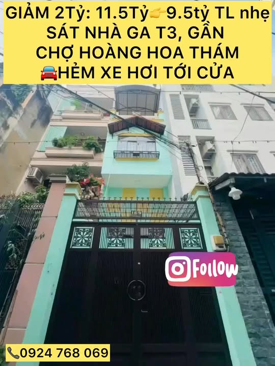 Nhà hẻm xe hơi 68m² giá 9.5 tỷ - Chủ cần bán gấp tại Tân Bình!