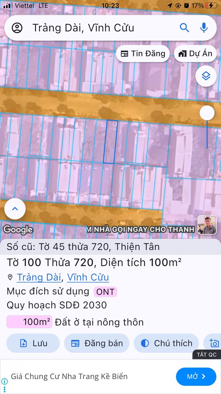 Đất thổ cư Trảng Dài 100m² giá 2.399 tỷ - Pháp lý rõ ràng, sẵn sàng sang tên!