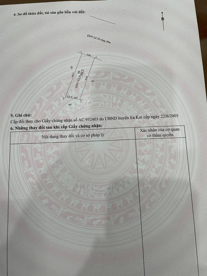 Đất nền kinh doanh chợ km 62, Ea Kar 552m² giá 7 tỷ - Vị trí đắc địa sinh lời!